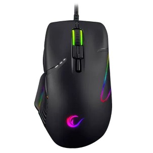 RAMPAGE FIGHTER MSX-R19 fekete Gamer egér